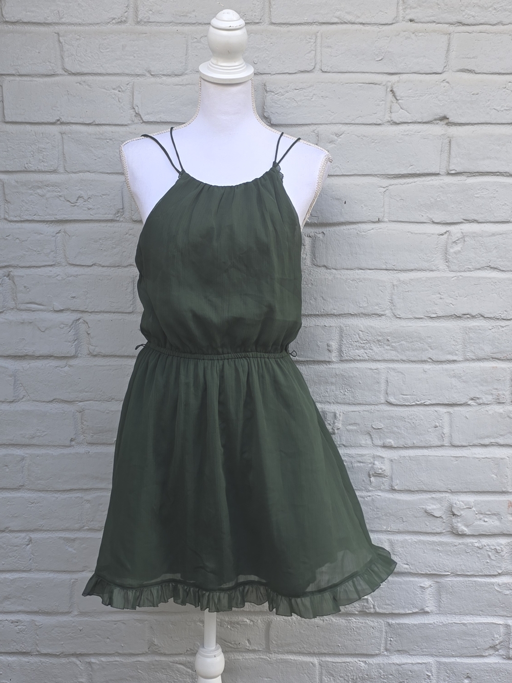 Abercrombie & Fitch Forest Green Dress Suze: Small